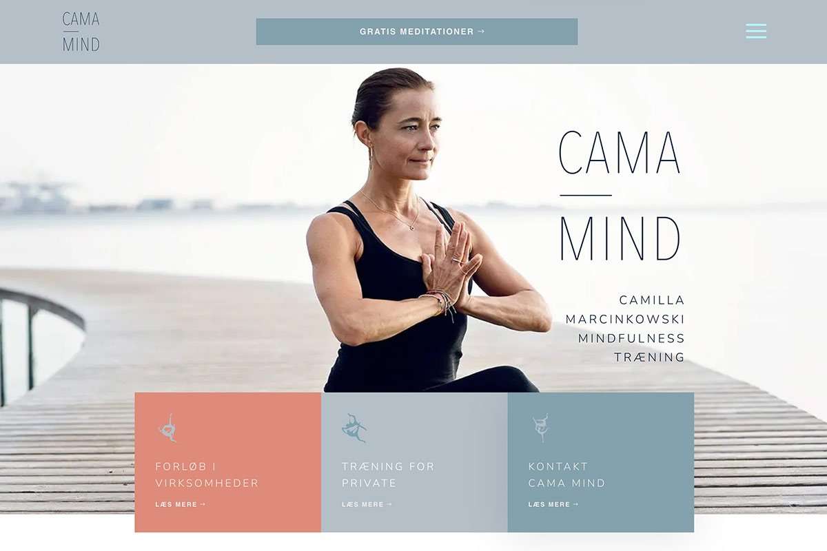 Webdesign Aarhus - Cama Mind - hjemmeside af wayfab