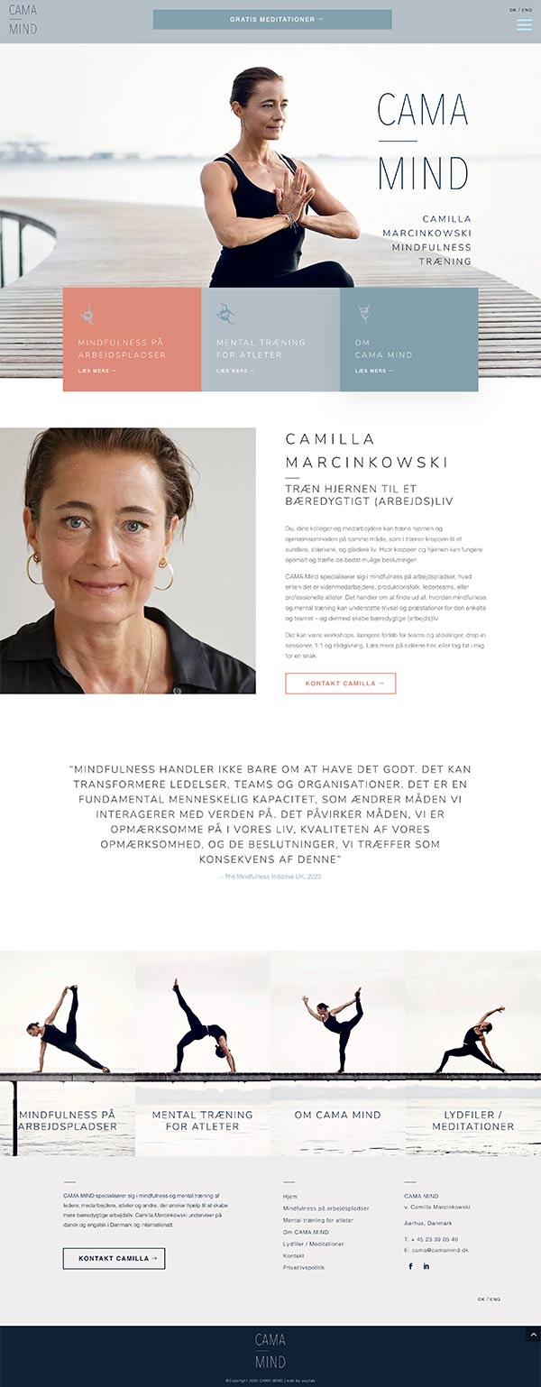 Hjemmesider – Cama Mind – wayfab