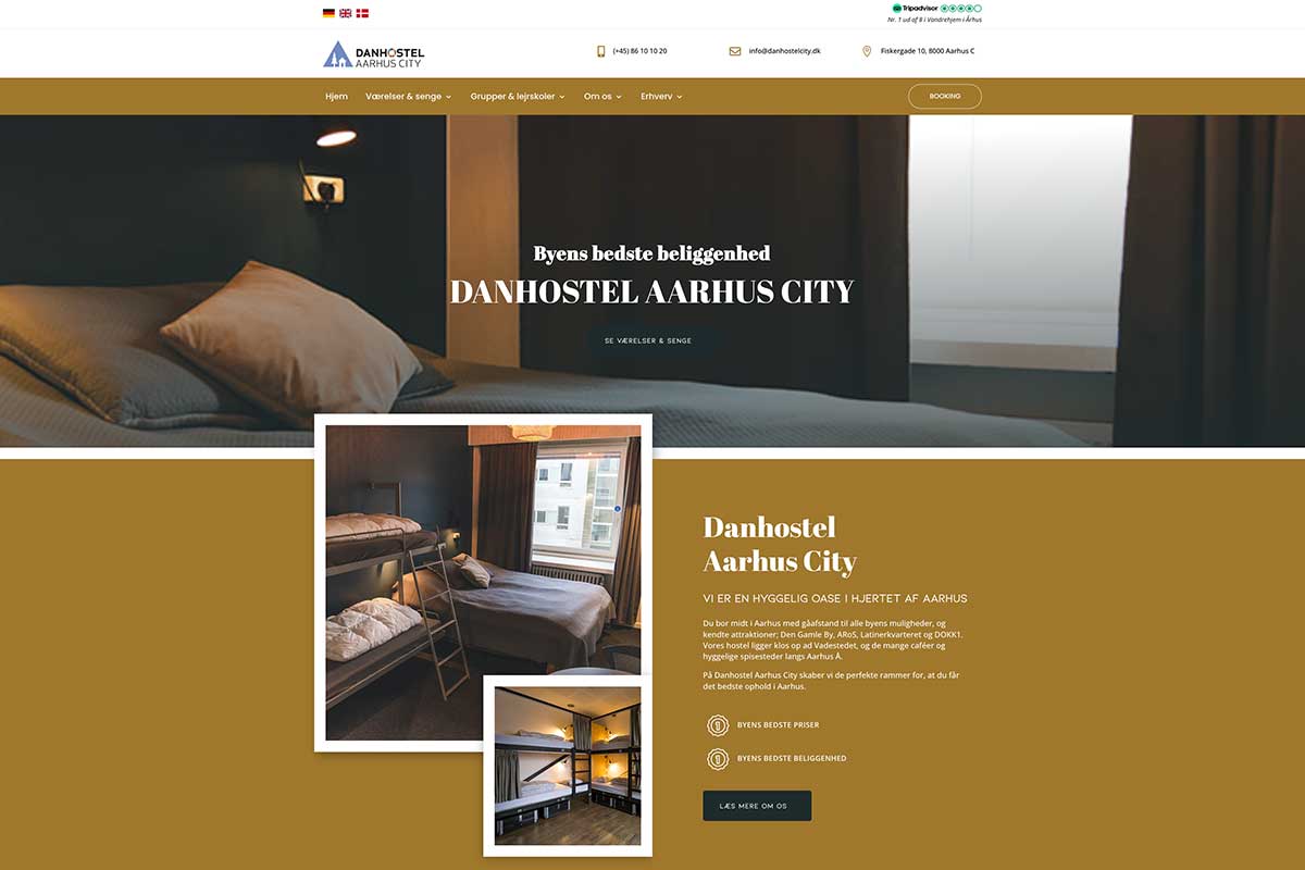 Redesign – Danhostel Aarhus City