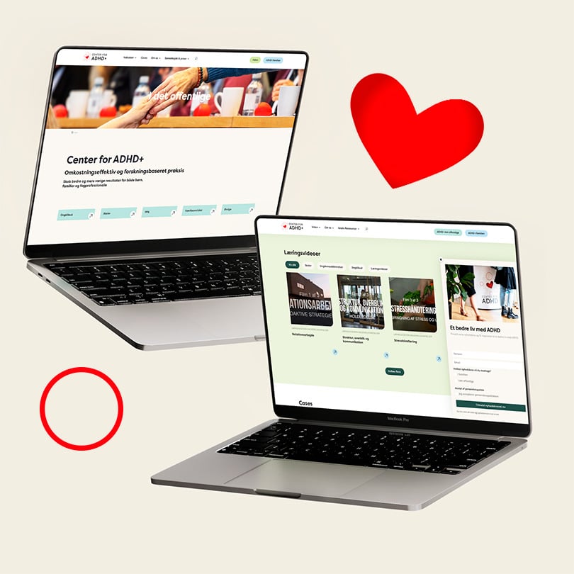 Center for adhd+ — grafisk design — wayfab