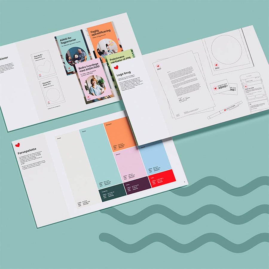 Center for adhd+ — grafisk design — wayfab