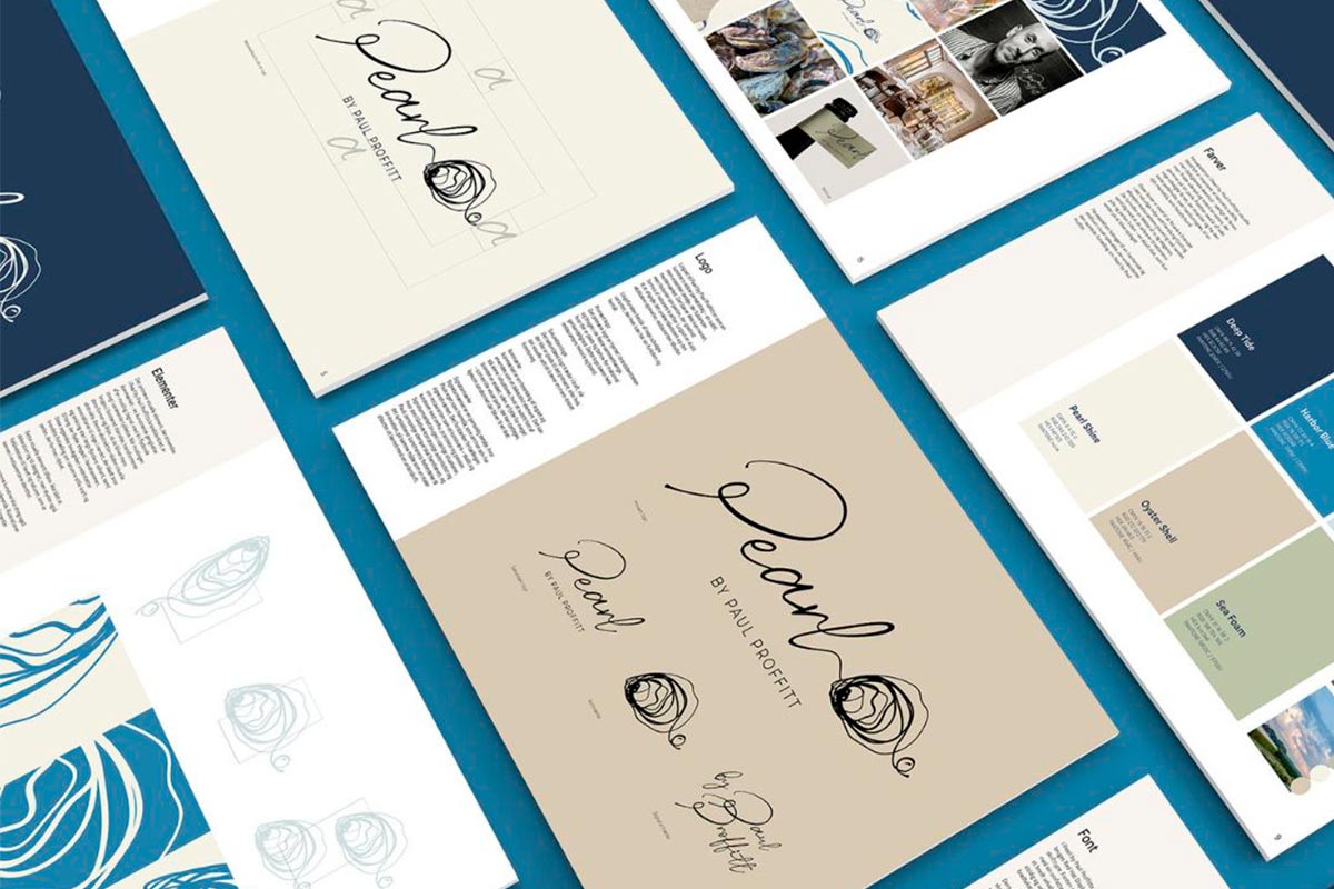 Restaurant hjemmeside og visuel identitet - pearl by paul proffitt - wayfab